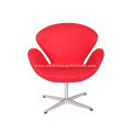 Arne Jacobsen Cashmere Wool Swan Lounge Chair Replica